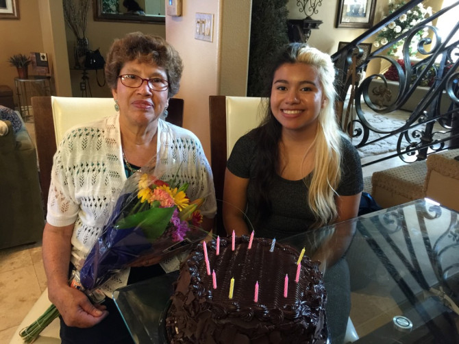 Happy birthday! Carly, Grandma & Baby Gabriel